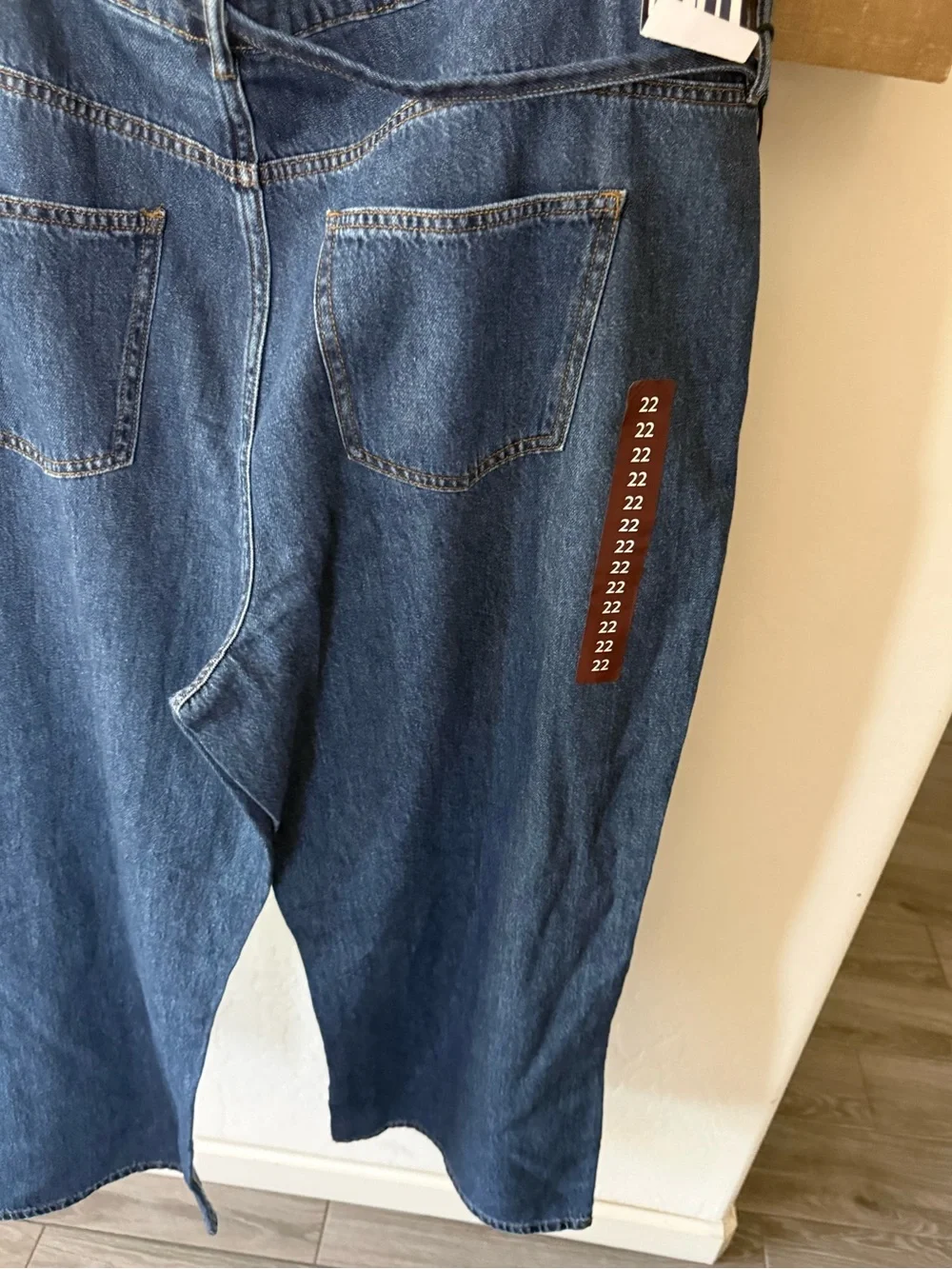 Buffalo Jeans| Belted Denim Jeans in wide Leg,100% cotton•••NWT,Plus size 22